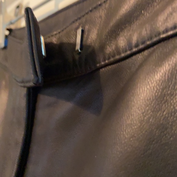 NORDSTROM Black Leather Pants - Picture 5 of 9